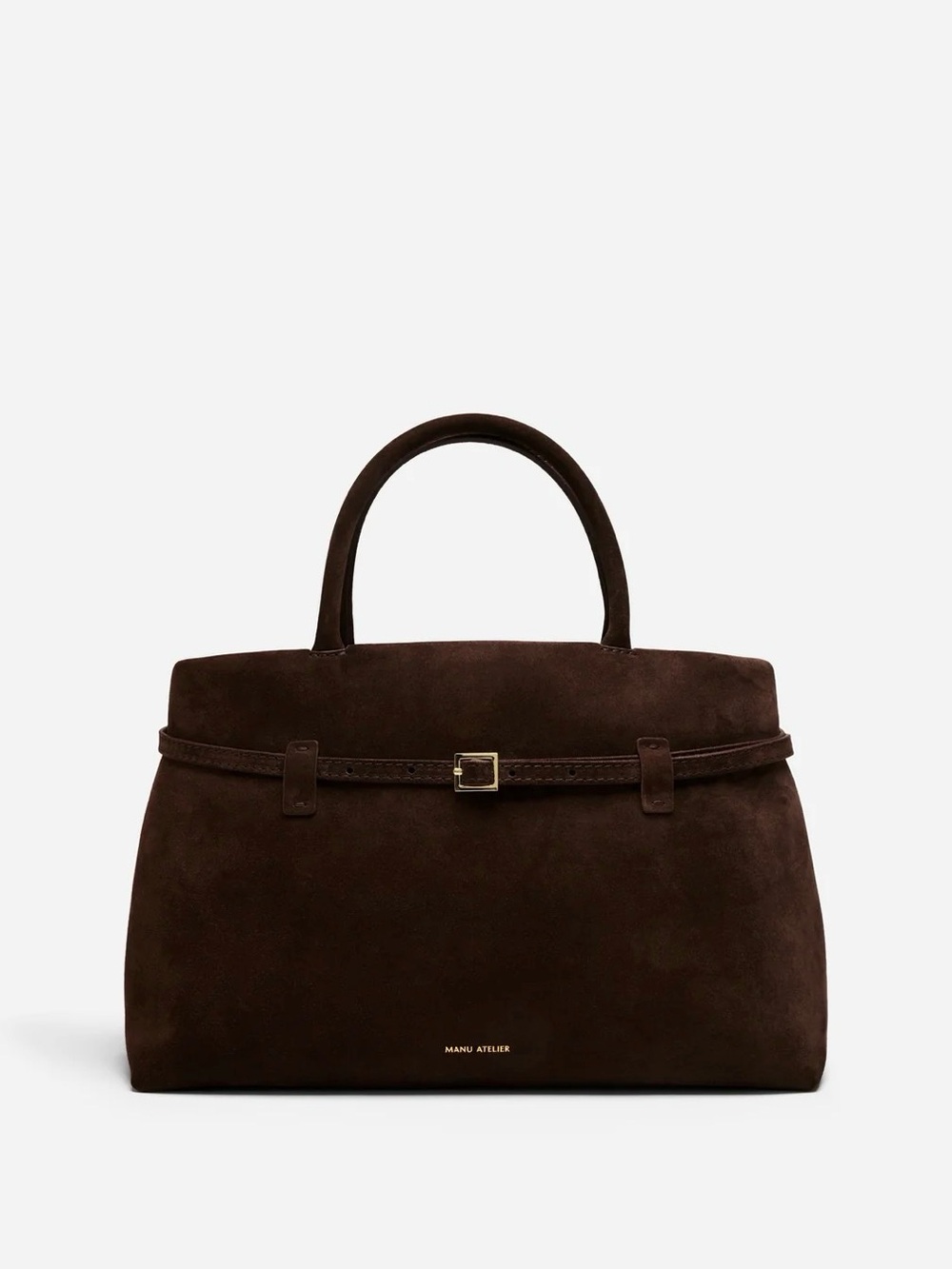 NWT Manu Atelier Le Cambon 35 Deep Brown Suede